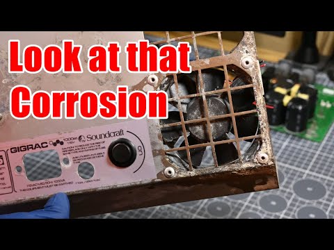 Refurbishing and Replacing the Fans on an old Soundcraft Powered Mixer