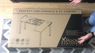 Unboxing X Rocker Panther XL Gaming Desk With Overview