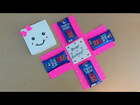 DIY - Birthday Gift Box | Birthday Card | Chocolate Gift | Anniversary Card | Greetings Card