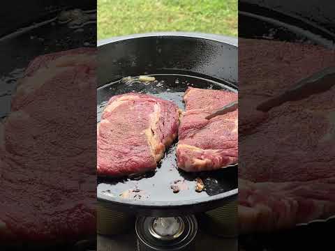 Cooking Ribeyes On The Sternos Today👍🏼