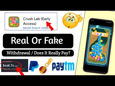 Crush Lab Real Or Fake - Crush Lab Game - Crush Lab Withdrawal