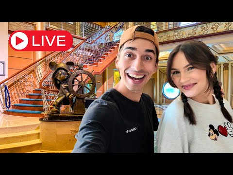 🔴 Live From The Disney Magic With Krista! Our FIRST Time On This Disney Cruise Line Ship!