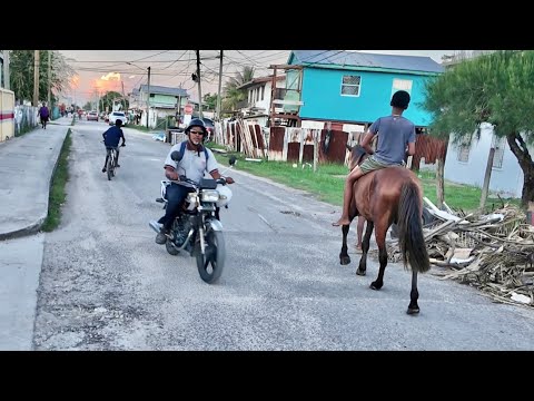 My Arrival Into Central America  - Walking Around Belize City / Trying Local Food & Culture Shock