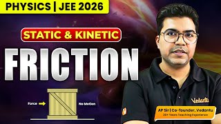 Static & Kinetic Friction for JEE Mains 2026 | AP Sir Physics | Concepts & Practice 🔍