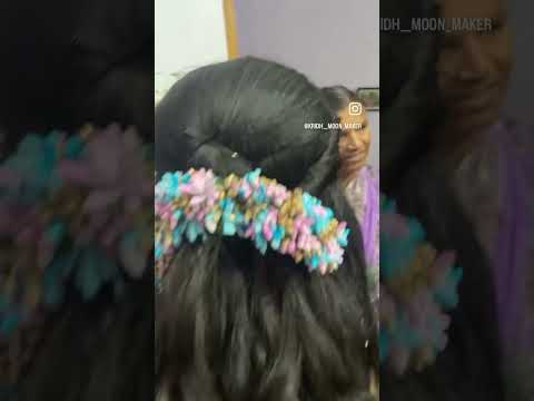 Hair style by Madhu #kridh__moon _maker#hairstyle #bridalmakeup