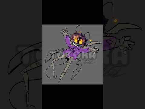 Murder Drones Keybug Sona drawing WIP - DID THIS LAST MINUTE LOL