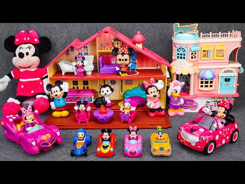 Satisfying with Unboxing Disney Minnie Mouse Deluxe Pink Vehicle Playset | Review Toys ASMR