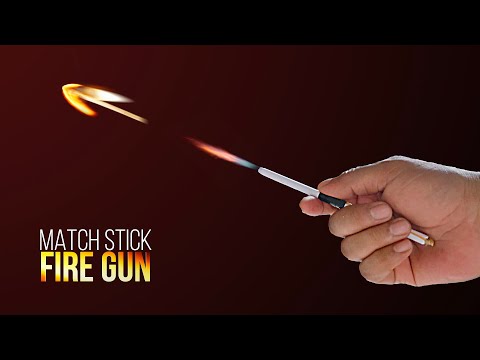 How to make Match stick fire gun | Easy matches rocket | diy amazingmini rocket