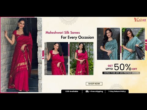 ✨ Maheshwari Silk Sarees for Every Occasion | Lajreedesigner ✨