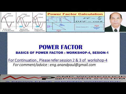 POWER FACTOR  , ITS  IMPACT ON POWER SYSTEM AND  IMPROVEMENT : WORKSHOP-4