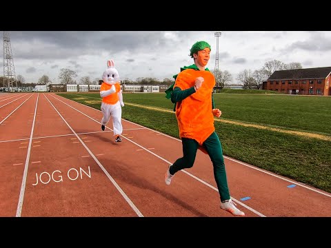 We ran 400 metres for 400 subscribers (Rabbit vs Carrot)