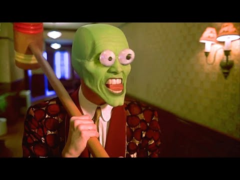 Jim Carrey transformed into Manic Superhero | Opening Scene | The  Mask (1994)