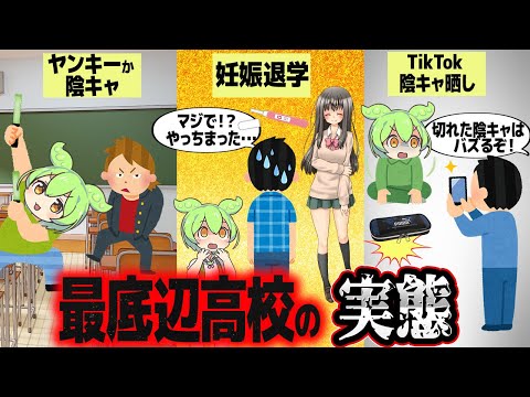 最底辺高校(教育困難高)に入学するとどうなる？【ずんだもん解説】