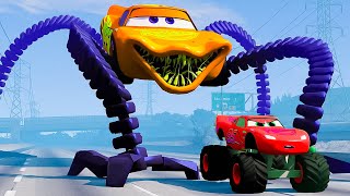 Epic Escape From Lightning McQueen Eater Monsters,Giant Bot Eater | Coffin Dance Song (COVER)