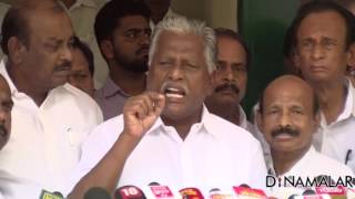 We have only two demands : KP Munusamy