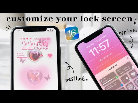 iOS16 how to customize your lock screen aesthetic 🌷✨ app & setting