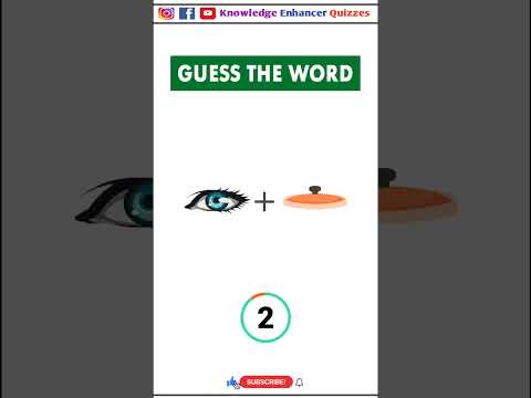 Guess the word by Emoji 🙄 #brainteasers #braintest #iqtest #intelligencetest #iq #shorts