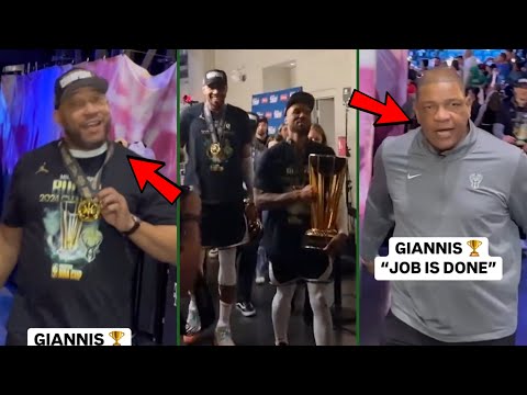 Darvin Ham, Antetokounmpo, Lillard & Doc Rivers Head To The Locker Room After Winning NBA Cup Champs