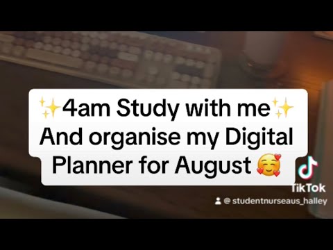 Student Nurse Aus | 4am Study with me