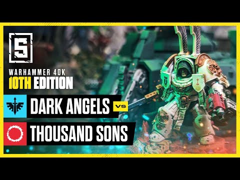 *NEW* Dark Angels vs Thousand Sons | Warhammer 40k Battle Report