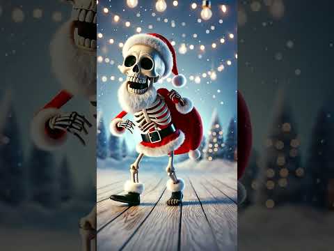 Skeleton Dance And Dressed Like Santa #christmas #skeletondance #trending  #shortsfeed  Teehee Town