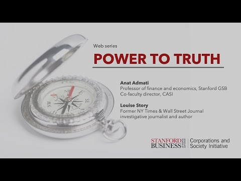 Power to Truth: Unmasking Corporate Fraud with Louise Story and Anat Admati