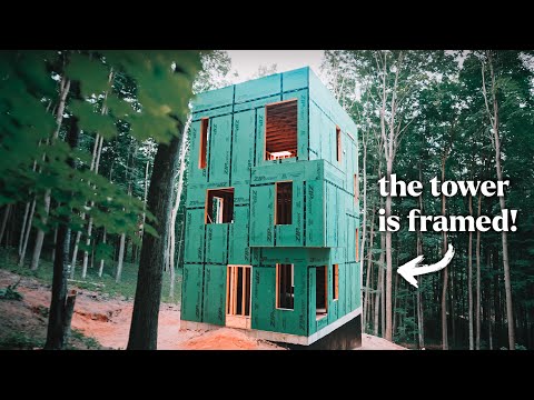 full WALK THROUGH of our 40 ft. TOWER HOUSE build.