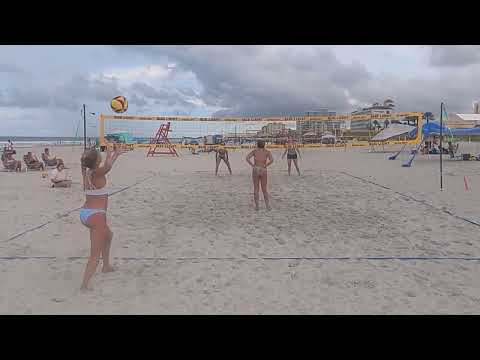 First Coast Volleyball - Jacksonville Beach - Womens A Semifinal - Lofton/Schrock vs Steiger/Reed