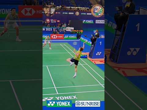 Jonathan Christie's reflex at the end💥💥💥#badminton #jonathanchristie #shorts