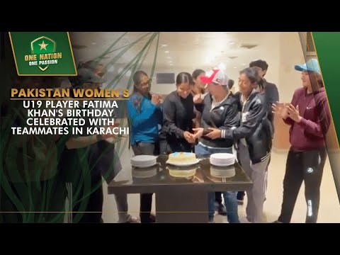 Pakistan Women's U19 player Fatima Khan's birthday celebrated with teammates in Karachi | MA2A