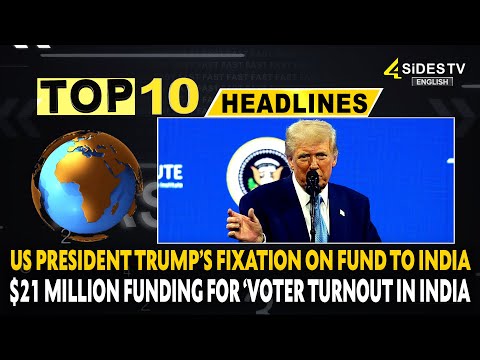 Top 10 English : US President Trump’s Fixation On Fund To India | English News | 4sidestv