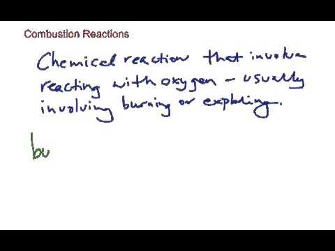 Combustion Reactions