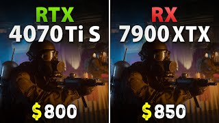 RTX 4070 Ti SUPER vs RX 7900 XTX // Test in 15 Games, 4K + DLSS/FSR