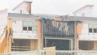 Fire damages building under construction in Baltimore