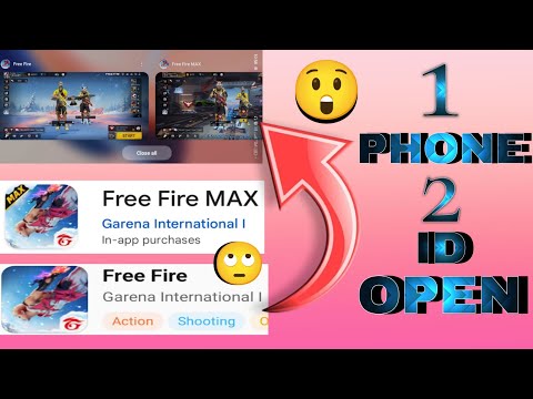 1 PHONE AND TWO ID OPEN FREE FIRE AND FREE FIRE MAX #experiments #FREEFIRE #freefiremax  #viralvideo