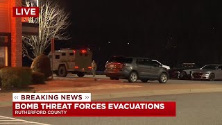 Officials: Bomb threat in Rutherford County forces evacuations