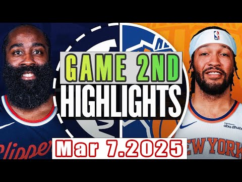 Los Angeles Clippers Vs New York Knicks Game 2nd Highlights Mar 7,2025 NBA Season 2024-25