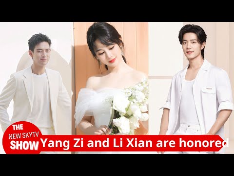 Xiao Zhan, Yang Zi and Li Xian received awards on the same stage with honor, and their tacit interac