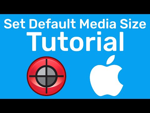 Set Default Film Media Size on Mac