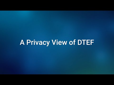 A Privacy View of the Digital Trust Ecosystem Framework (DTEF)