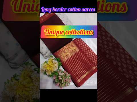 Chettinadu long border unique collections #trending#traditional#chettinaducottonsarees#purecotton