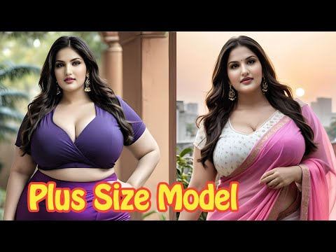 4k Ai Art Indian Lookbook | Plus Size Model Indian Saree Part - 156