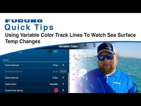 How to setup tracklines with variable color for Sea Surface Temp