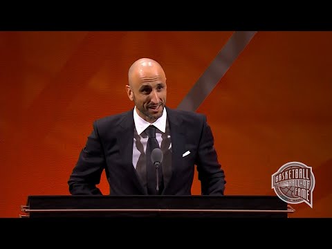 Manu Ginobili's Basketball Hall of Fame Enshrinement Speech