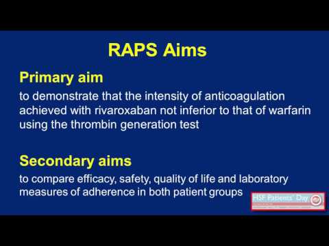 05 Dr Hannah Cohen Results of the Rivaroxaban in APS RAPS trial