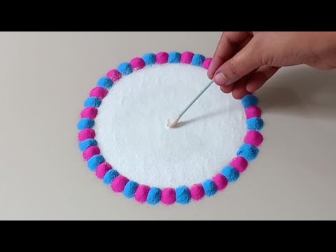 New diwali rangoli 2023|simple rangoli design|easy rangoli design|navratri rangoli