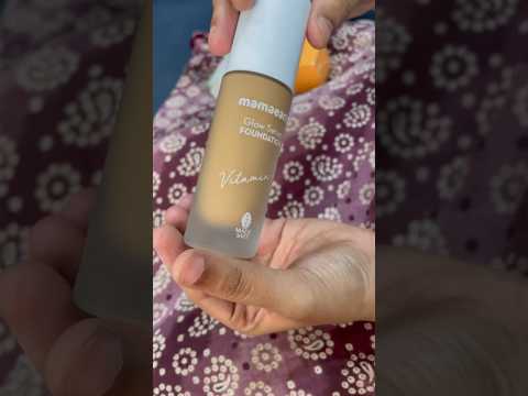 Mamaearth glow serum foundation 👍🏻 #shorts #unboxing #nykaa #mamaearth #trending #foundation