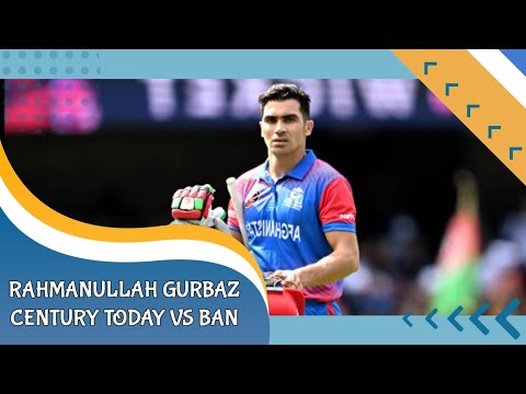 Rahmanullah Gurbaz century today vs Ban || Rahmanullah Gurbaz 100* runs today || #gurbaz #afgvsban