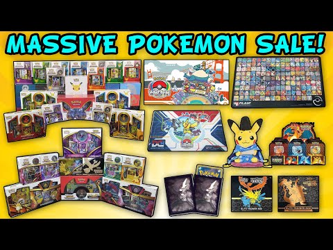 HUGE POKEMON SALE! Cards, Sealed, Plushies, Mats, Sleeves, Deck Boxes (You DON'T want to miss this!)