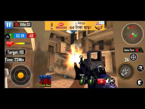 counter shooting mobile game play.